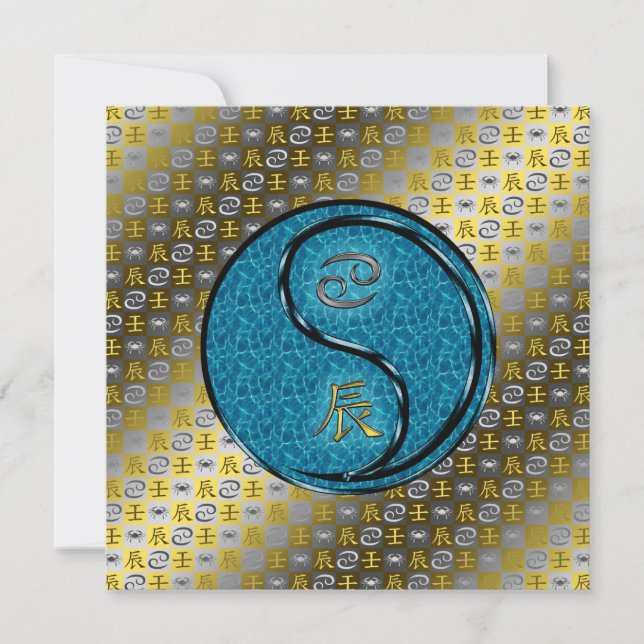Cancer & Water Dragon Card (Front)