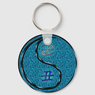 Cancer & Water Ox Keychain
