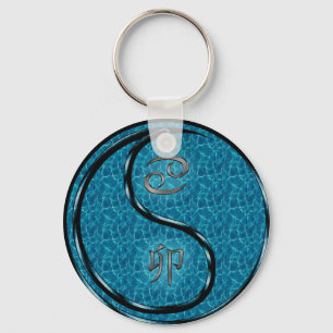 Cancer & Water Rabbit Keychain