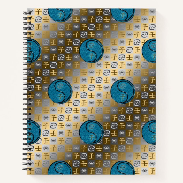 Cancer & Water Rat Notebook (Front)