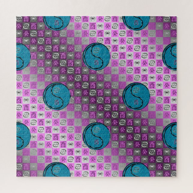 Cancer & Water Rooster Jigsaw Puzzle (Vertical)