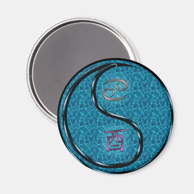 Cancer & Water Rooster Magnet (Front/Back)