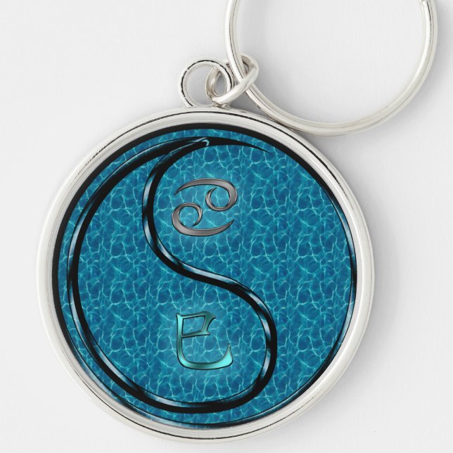 Cancer & Water Snake Keychain (Front)