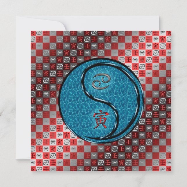 Cancer & Water Tiger Card (Front)