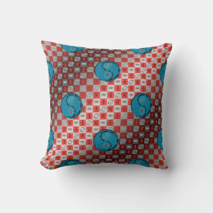 Cancer & Water Tiger Throw Pillow
