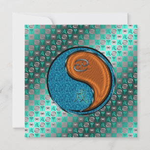 Cancer & Wood Dog Card