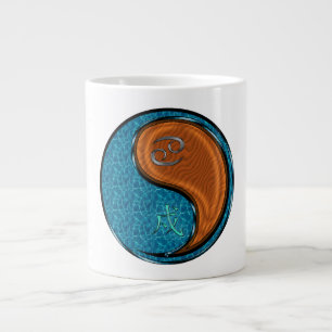 Cancer & Wood Dog Large Coffee Mug