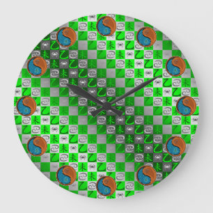 Cancer & Wood Goat Large Clock