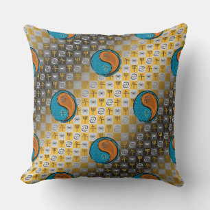 Cancer & Wood Horse Throw Pillow