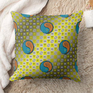 Cancer & Wood Monkey Throw Pillow