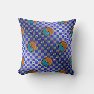Cancer & Wood Ox Throw Pillow