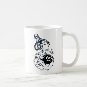 Cancer Zodiac Art Deco Lady Coffee Mug
