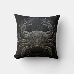 Cancer Zodiac Astrological Throw Pillow