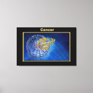Cancer Zodiac Astrology design Canvas Print