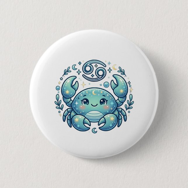 Cancer Zodiac Buttons (Front)