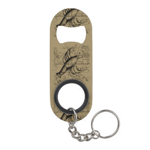 Cancer Zodiac Constellation by Hevelius 1690 Keychain Bottle Opener