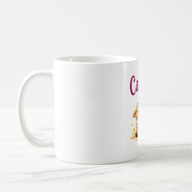 Cancer Zodiac Cow Png, Cute Cancer Coffee Mug (Left)