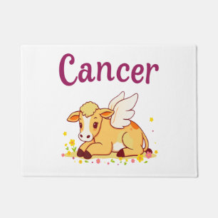 Cancer Zodiac Cow Png, Cute Cancer Doormat
