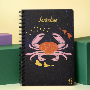 Cancer Zodiac Horoscope Space Stars Personal 2024  Planner