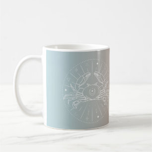 Cancer zodiac horoscope star sign gradient coffee mug