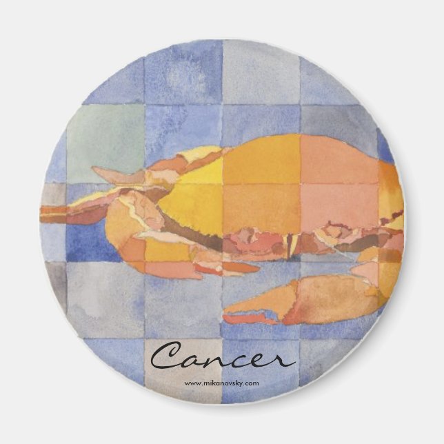 Cancer Zodiac Magnet (Front)