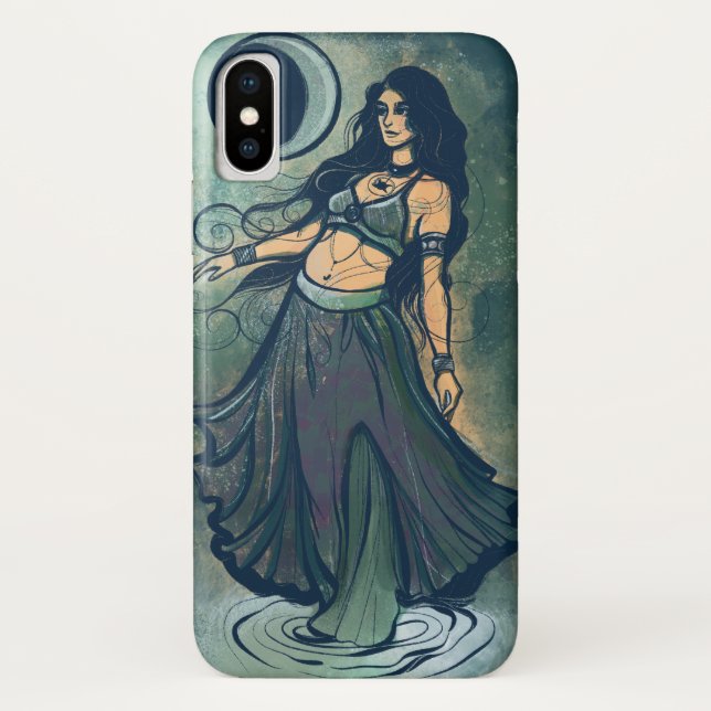 Cancer Zodiac MoonChild Goddess Belly Dancer       Case-Mate iPhone Case (Back)