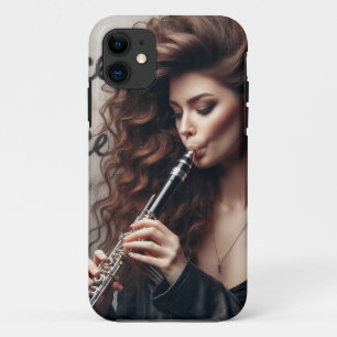 Cancer Zodiac Musician Clarinet  iPhone 11 Case