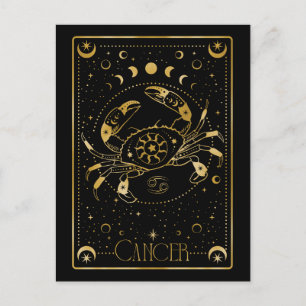 Cancer zodiac  postcard