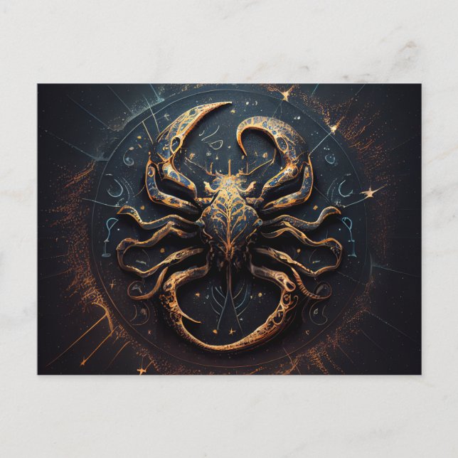 Cancer Zodiac Postcards (Front)