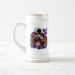 Cancer zodiac sign beer stein