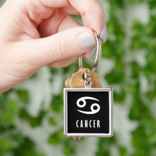 Cancer zodiac sign keychain