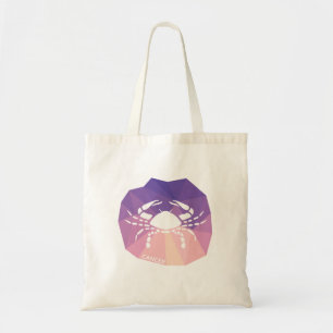 Cancer zodiac sign modern design tote bag
