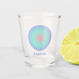 Cancer Zodiac Sign Stylish Gradient  Shot Glass
