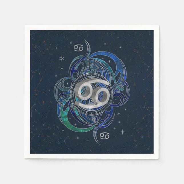 Cancer Zodiac Sign Water element Napkin (Front)