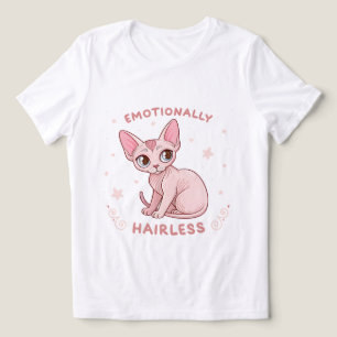Cancer Zodiac Sphynx Cat Cute Illustration Tri-Blend Shirt