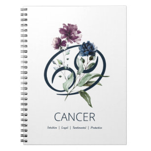 Cancer Zodiac Star Sign Notebook