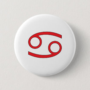 Cancer, Zodiac symbol, horoscope 2 Inch Round Button