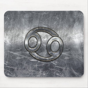 Cancer Zodiac Symbol Industrial Style Mouse Pad