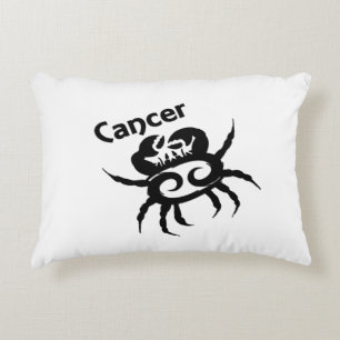 Cancer Zodiac Symbol & Sign Accent Pillow