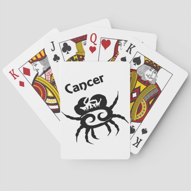 Cancer Zodiac Symbol & Sign Playing Cards (Back)