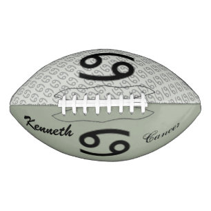 Cancer Zodiac Symbol Standard by Kenneth Yoncich Football