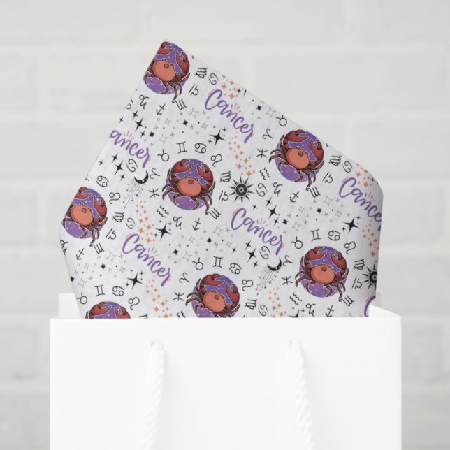 Cancer Zodiac Tissue Paper (Gift Bag)