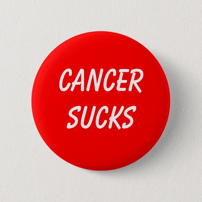 CANCERSUCKS 2 INCH ROUND BUTTON (Front)