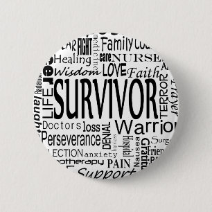 CancerWords 2 Inch Round Button
