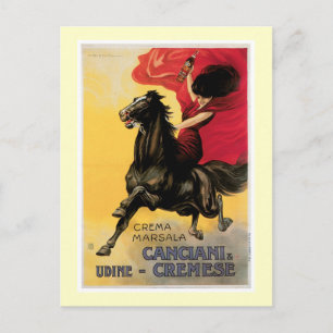 Canciani & Cremese Vintage Wine Ad Art Postcard