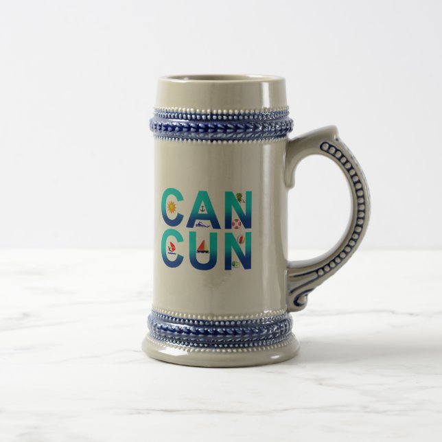 Cancun 2 beer stein (Right)