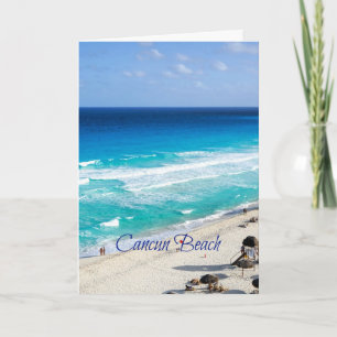 Cancun Beach, Mexico Card