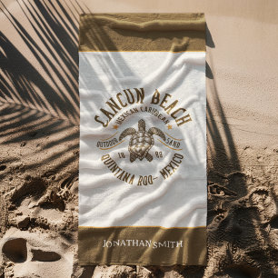 Cancun Beach Mexico   Paradise Mexican Beach Towel
