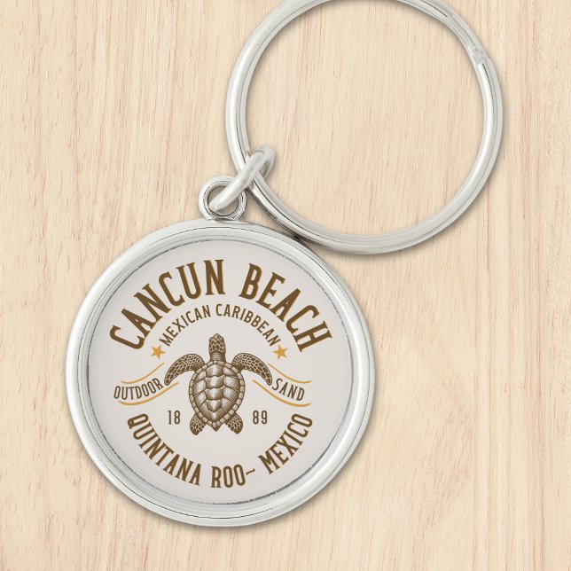 Cancun Beach Mexico | Paradise Mexican Caribbean Keychain (Creator Uploaded)