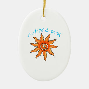 Cancun Ceramic Ornament